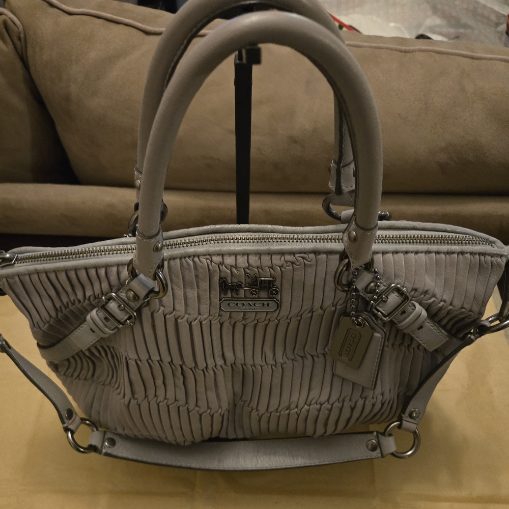 Coach Madison - Gathered Leather Sophia - Gray